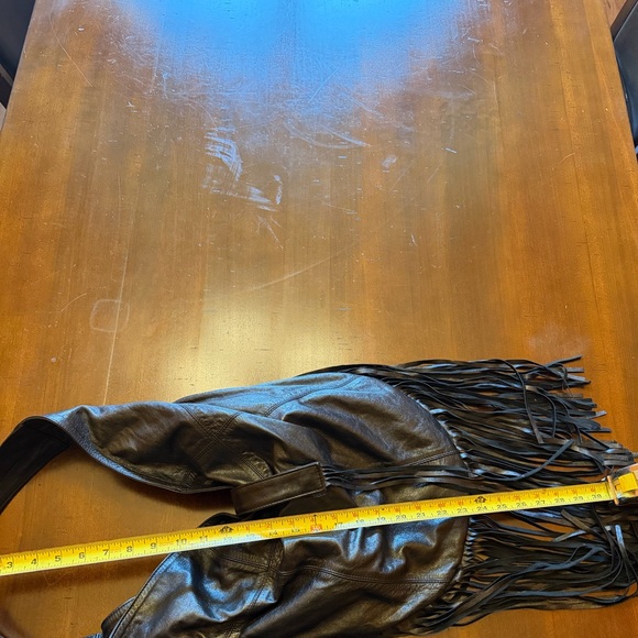 TaLuLa de la Lune Fringe Boho Leather purse - Picture 5 of 7